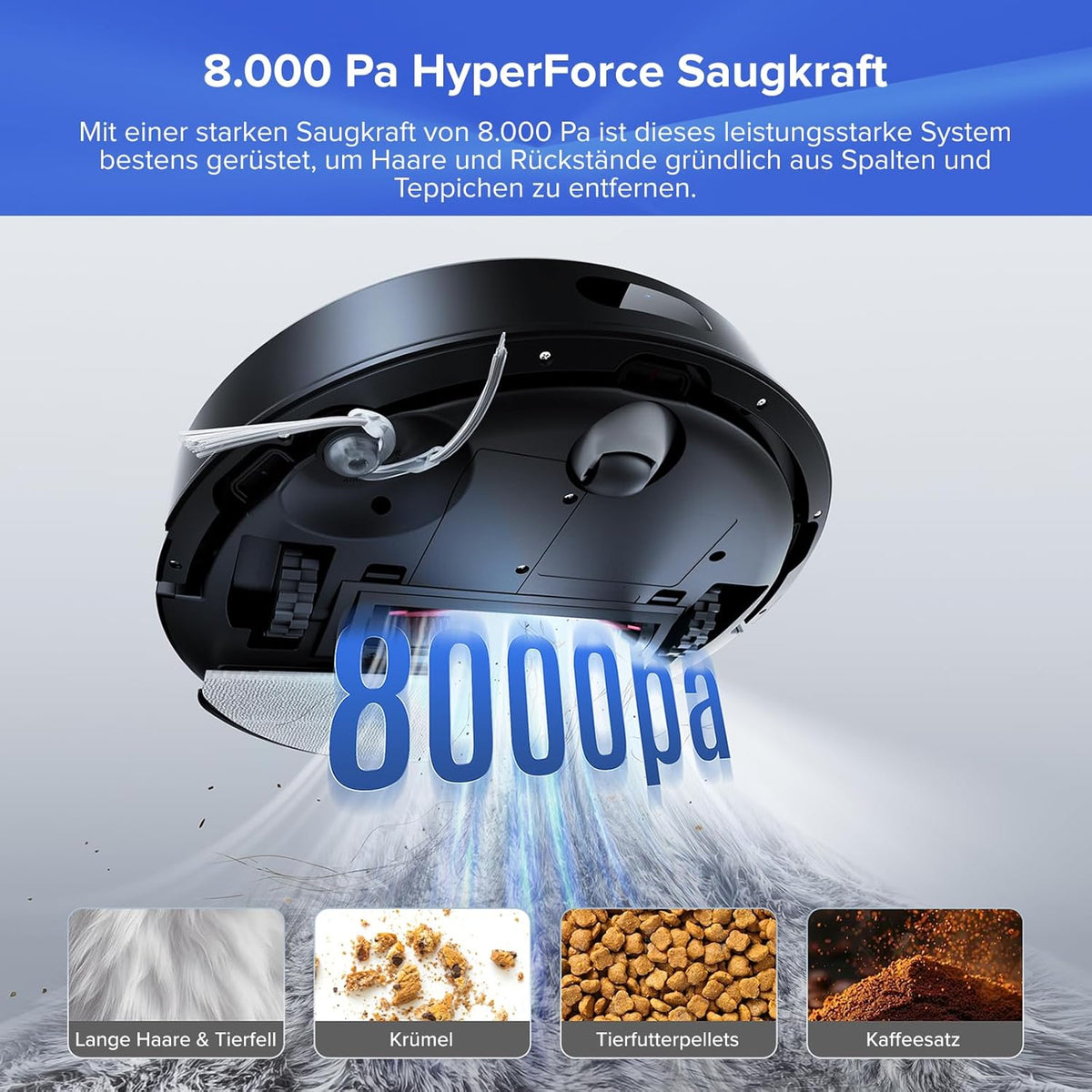 Roborock Q7 L5+ Set Robot Vacuum with Auto-Empty Dock (8000Pa, LiDAR, Mopping Function)