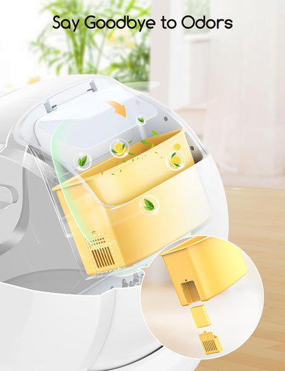 Meowant Self-Cleaning Cat Litter Box XXL (75L) – Automatic, with App & Safety Sensors