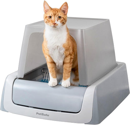 PetSafe ScoopFree Crystal Plus Self-Cleaning Cat Litter Box – Front Entry & Crystal Litter System
