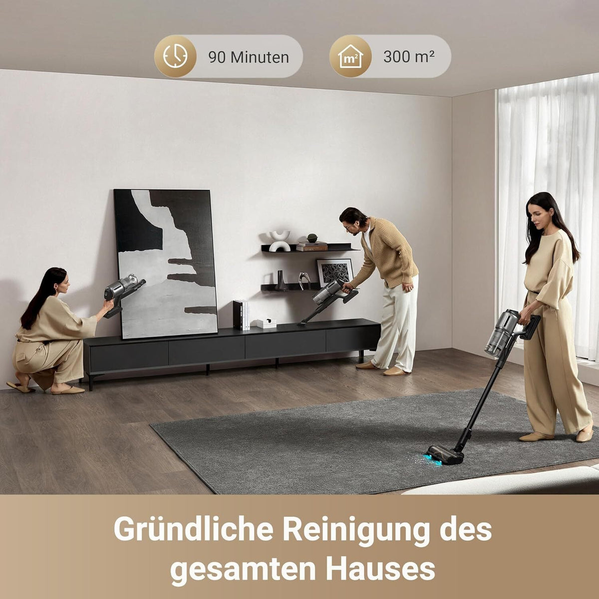 Dreame Z30 Cordless Vacuum Cleaner – 310 AW Suction, 90 Min Runtime & HEPA Filter