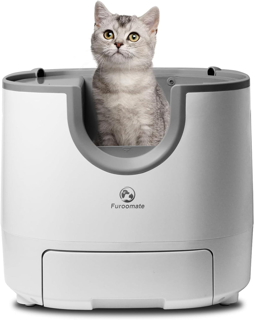 Furoomate Automatic Self-Cleaning Cat Litter Box – Large Open Design & Safety Sensors