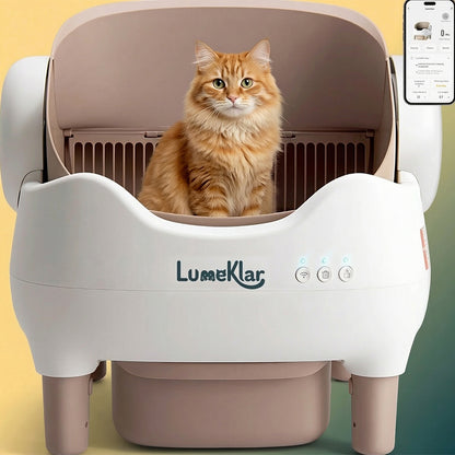 Lumeklar PureCycle™ | Automatic Self-Cleaning Litter Box with Odor Sterilization