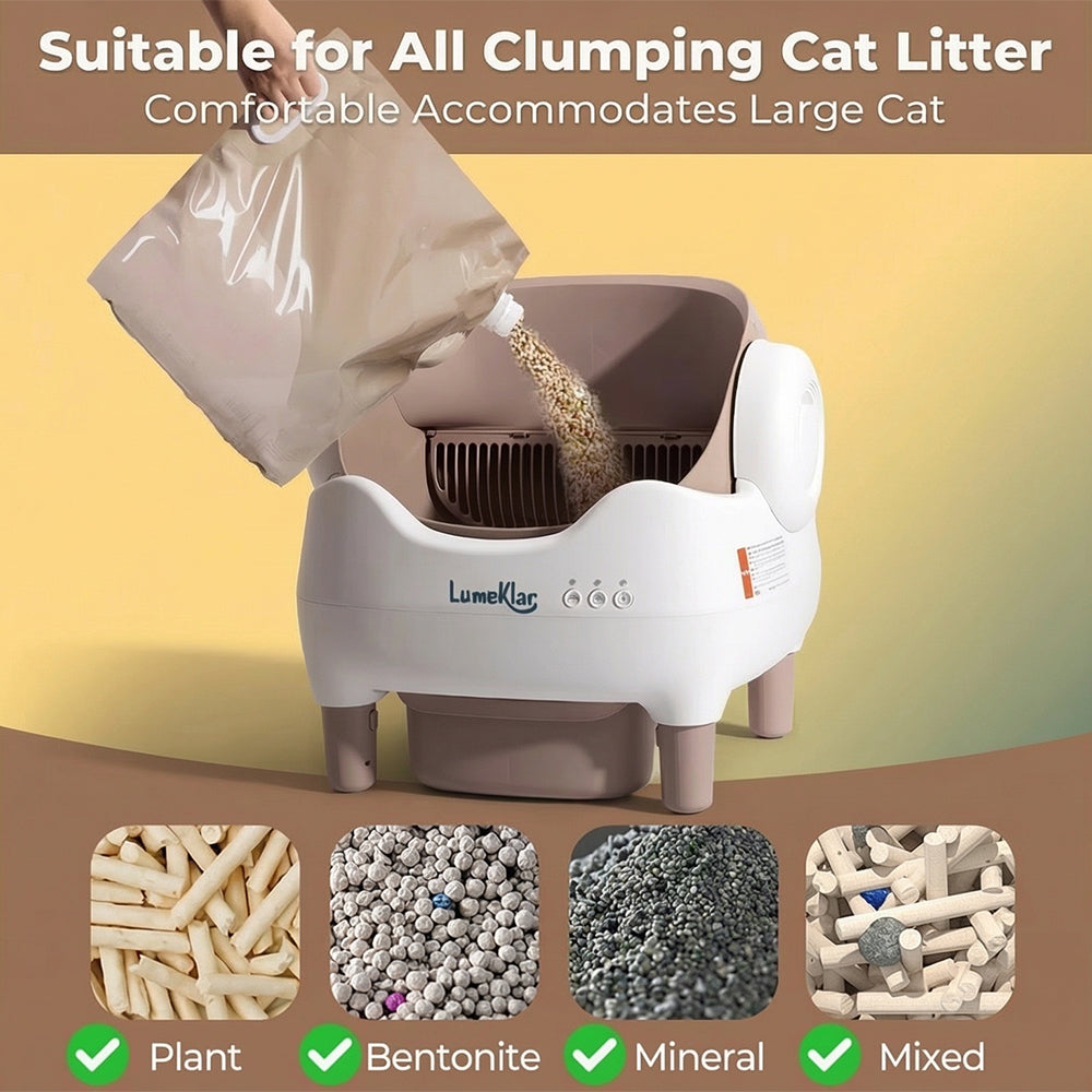 Lumeklar PureCycle™ | Automatic Self-Cleaning Litter Box with Odor Sterilization