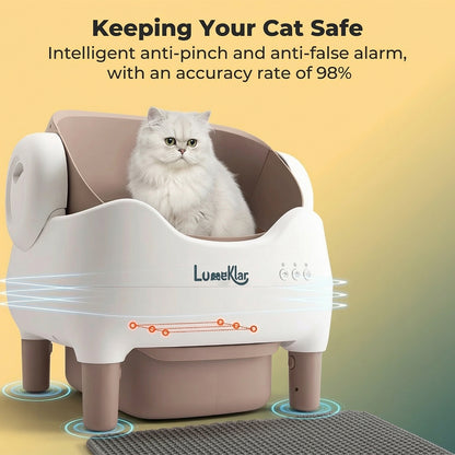 Lumeklar PureCycle™ | Automatic Self-Cleaning Litter Box with Odor Sterilization