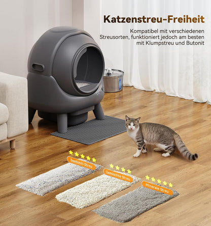 FEELNEEDY Self-Cleaning Cat Litter Box 65L with App