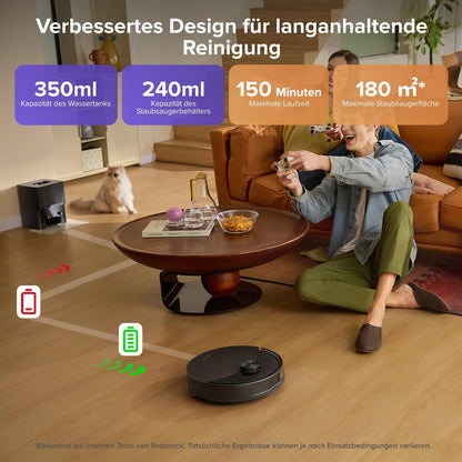 Roborock Q10 S5+ Set Robot Vacuum (10,000 Pa, VibraRise 2.0, Auto-Empty Dock)