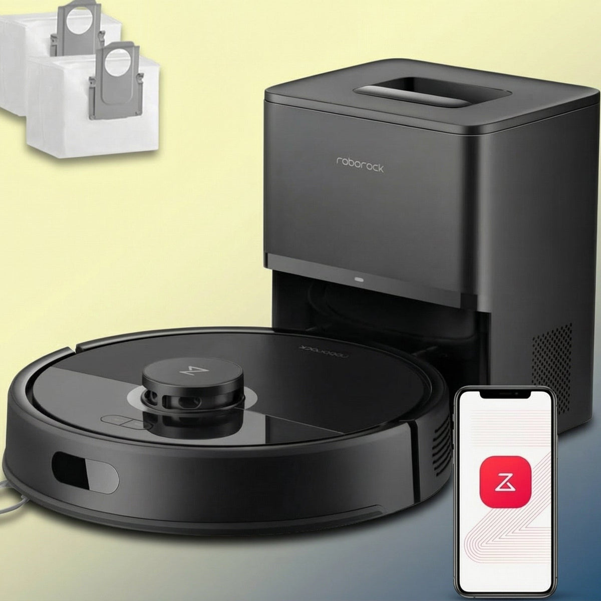 Roborock Q7 L5+ Set Robot Vacuum with Auto-Empty Dock (8000Pa, LiDAR, Mopping Function)