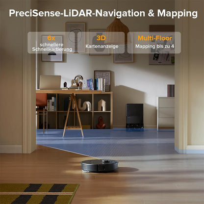 Roborock QV 35A – Vacuum & Mop Robot with 8000 Pa Suction, Mop Lifting, Obstacle Avoidance, and All-in-One Dock