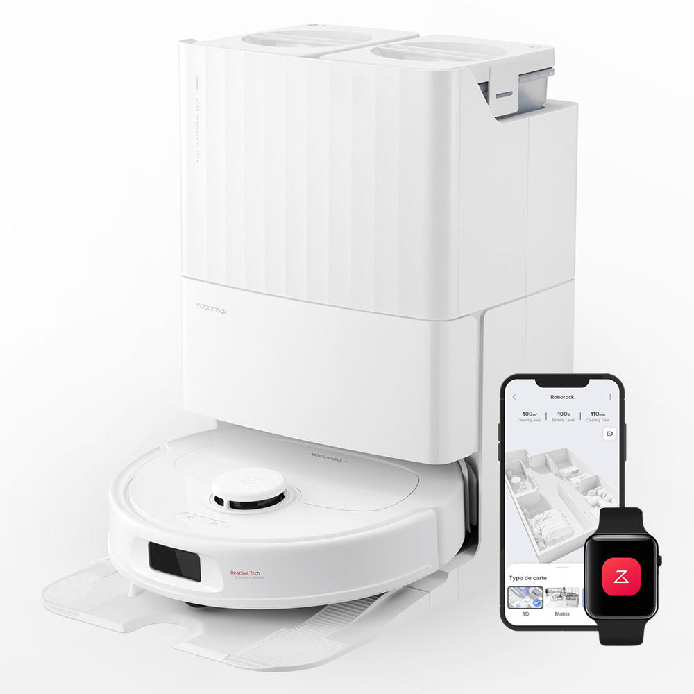 Roborock QV 35A – Vacuum & Mop Robot with 8000 Pa Suction, Mop Lifting, Obstacle Avoidance, and All-in-One Dock