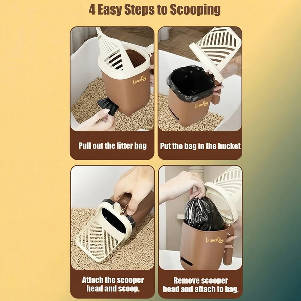 Lumeklar SilkGlide™ | One-Click Self-Cleaning Slicker Brush for Cats & Dogs