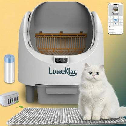 Lumeklar OmniClean™ Pro | Smart Self-Cleaning Litter Box with App Control