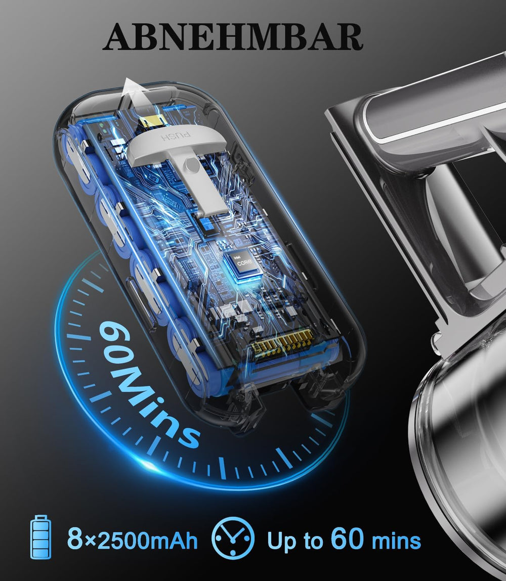 Syntecno VC7211 Cordless Vacuum Cleaner 35KPa (350W, 65 Min Runtime, Touch Display)