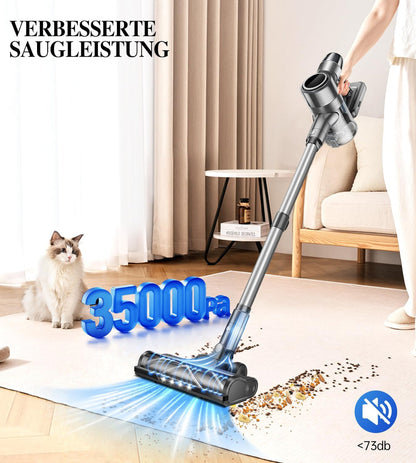Syntecno VC7211 Cordless Vacuum Cleaner 35KPa (350W, 65 Min Runtime, Touch Display)