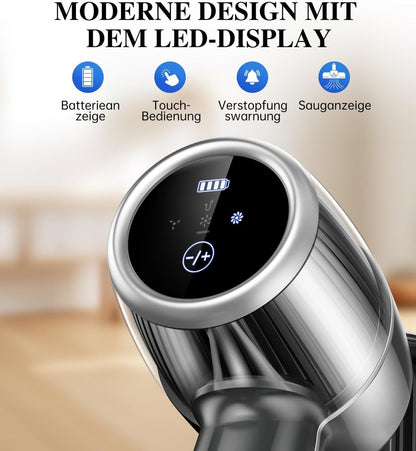 Syntecno VC7211 Cordless Vacuum Cleaner 35KPa (350W, 65 Min Runtime, Touch Display)